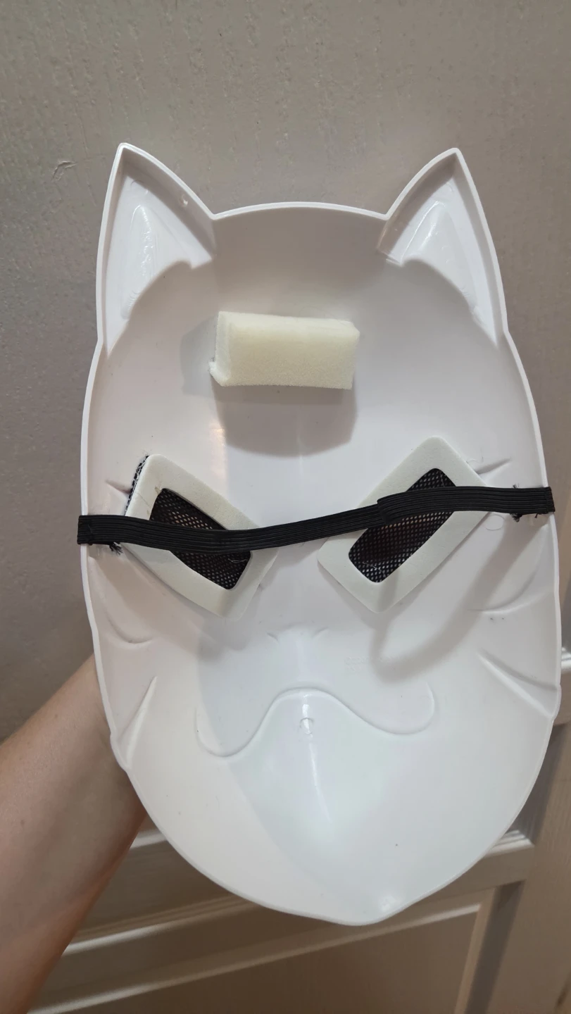 White Kitsune Fox Mask - photo 2