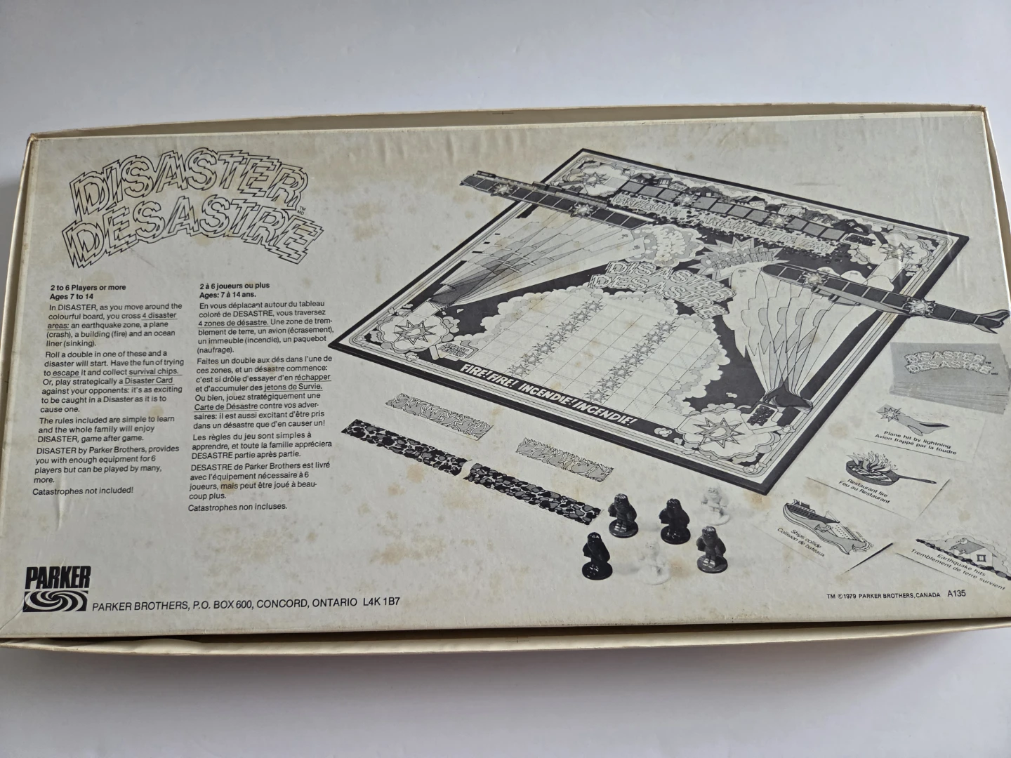 Vintage 1979 Parker Brothers Disaster Board Game - photo 4
