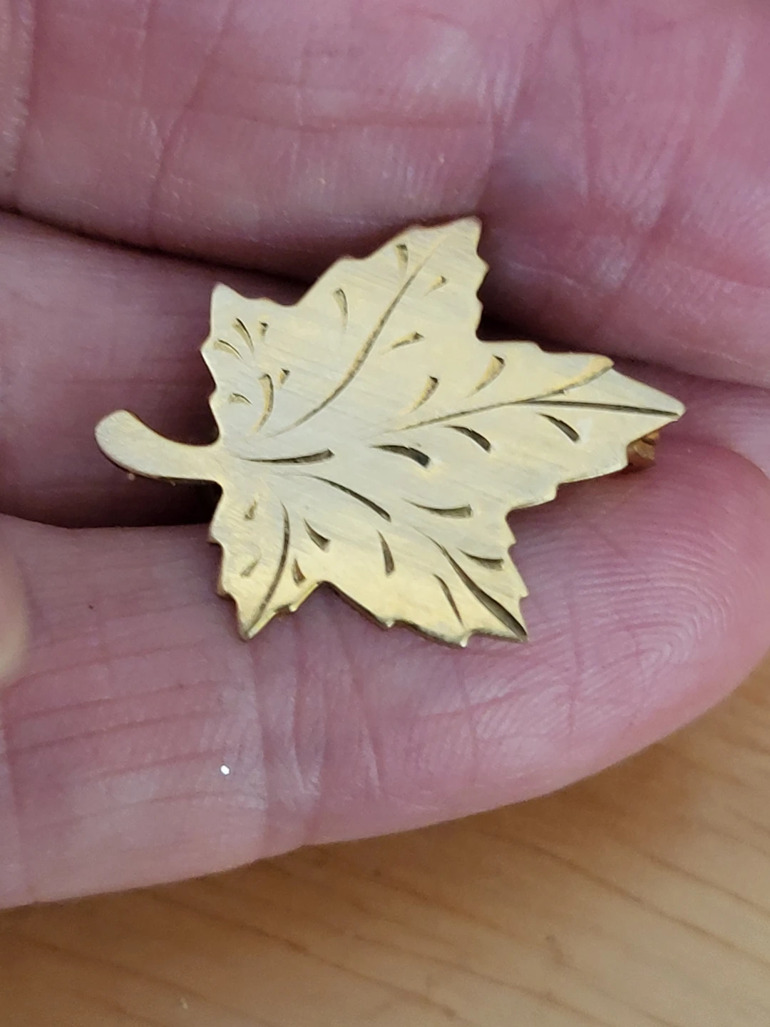 CMC 12KT Gold Filled Maple Leaf Brooch