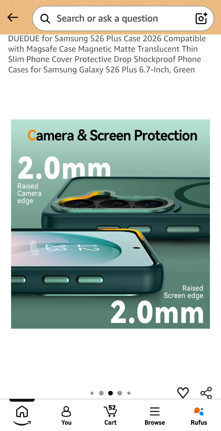 DUEDUE Green Case for Samsung Galaxy S26 Plus - photo 4