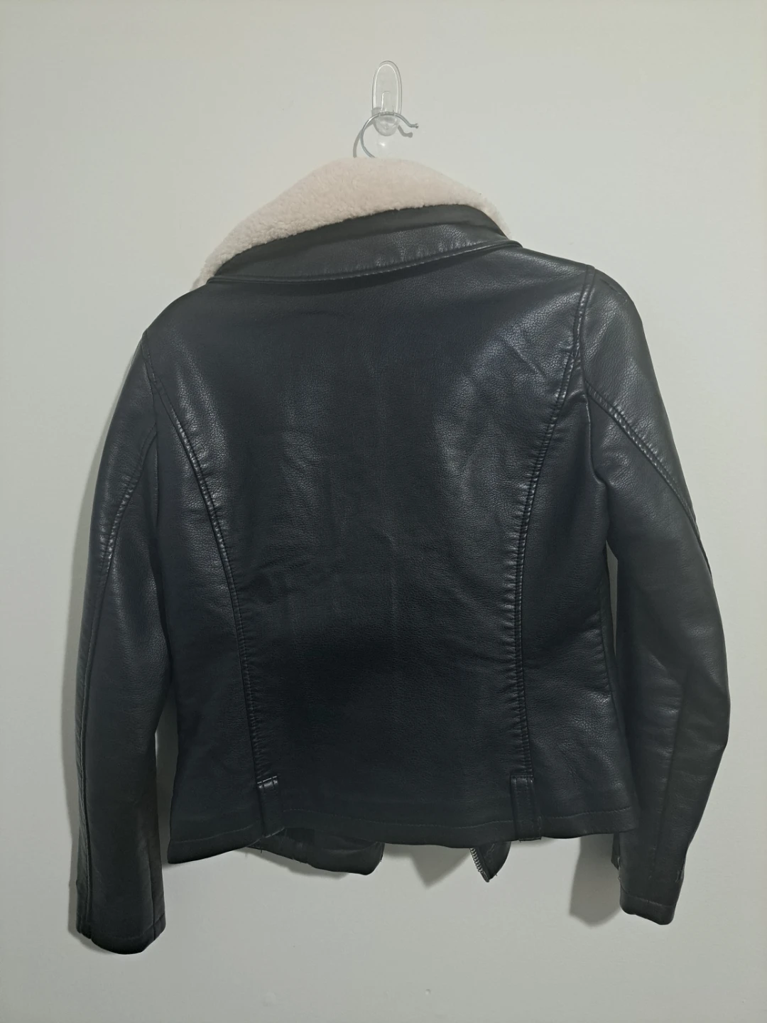 Topshop Faux Leather Moto Jacket - Size S - Open to Offers - photo 4