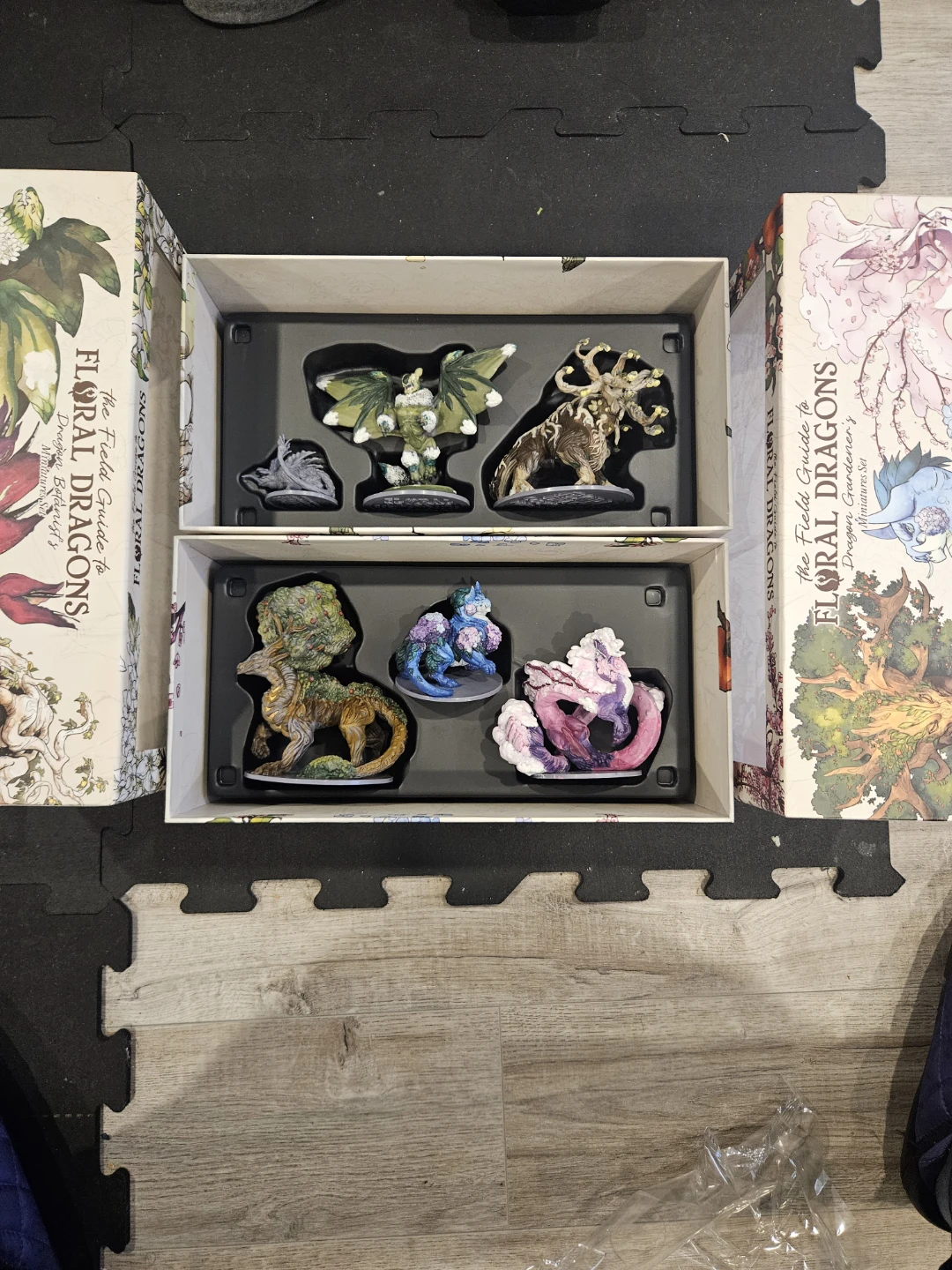 Dungeons and dragons floral dragon campaign minis lot