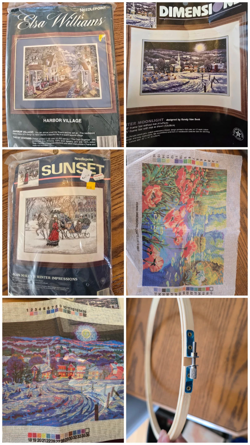 Vintage Needlepoint & Embroidery Kits – Collection