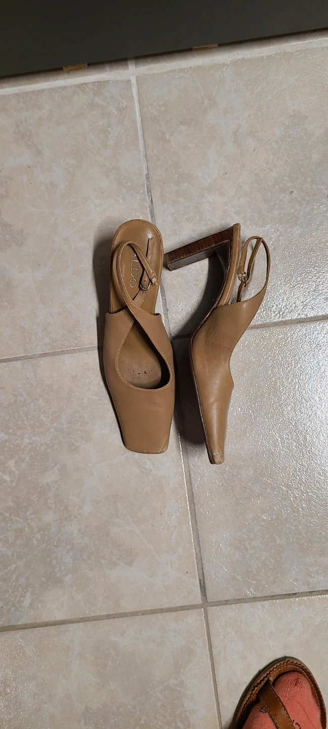 Aldo Tan Slingback Heels