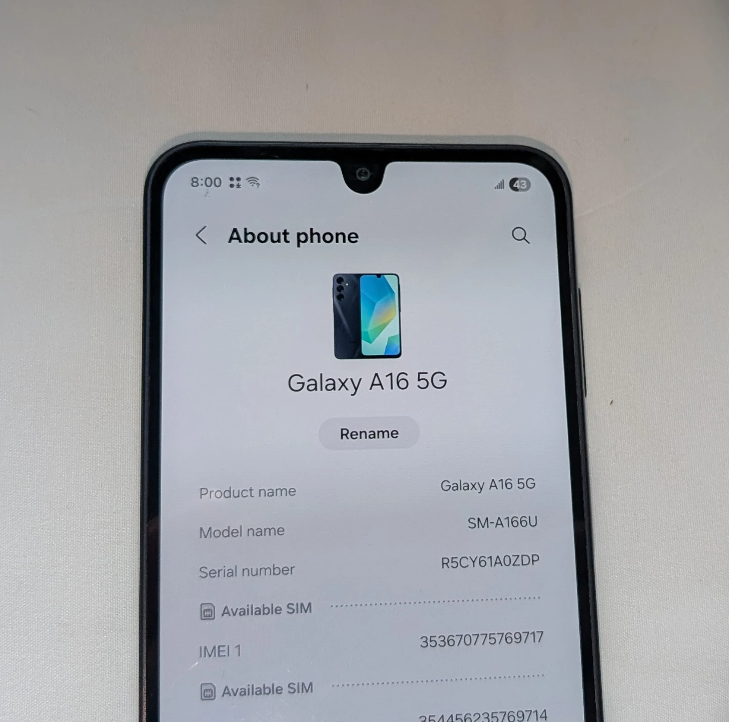 Samsung Galaxy A16 5G 128GB AT&T Cricket Phone - photo 2