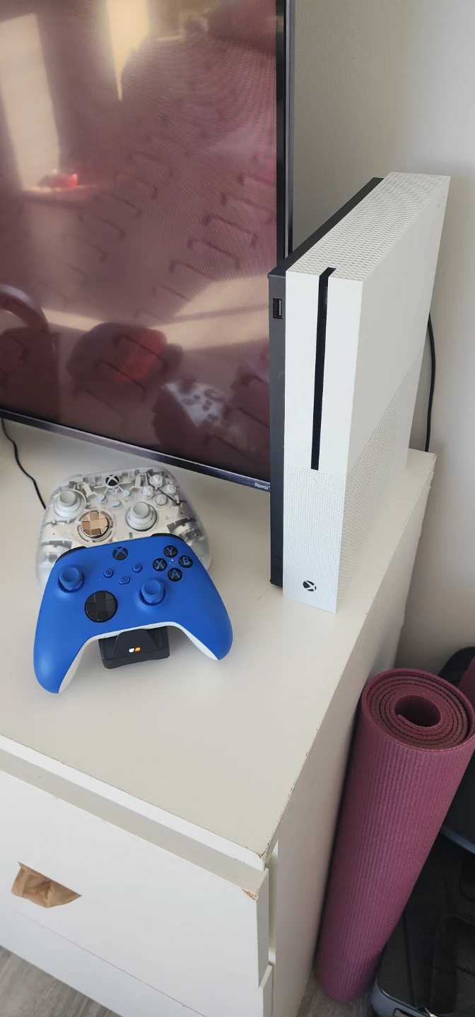 Xbox One S Console with Two Controllers