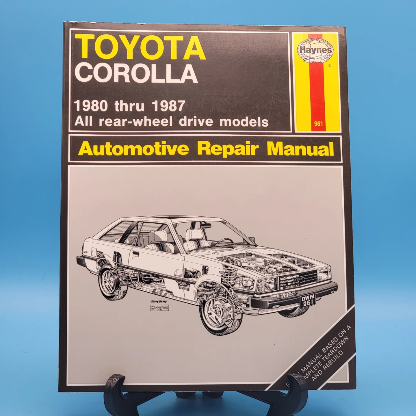 Haynes Repair Manual for Toyota Corolla models from 1980 to 1987