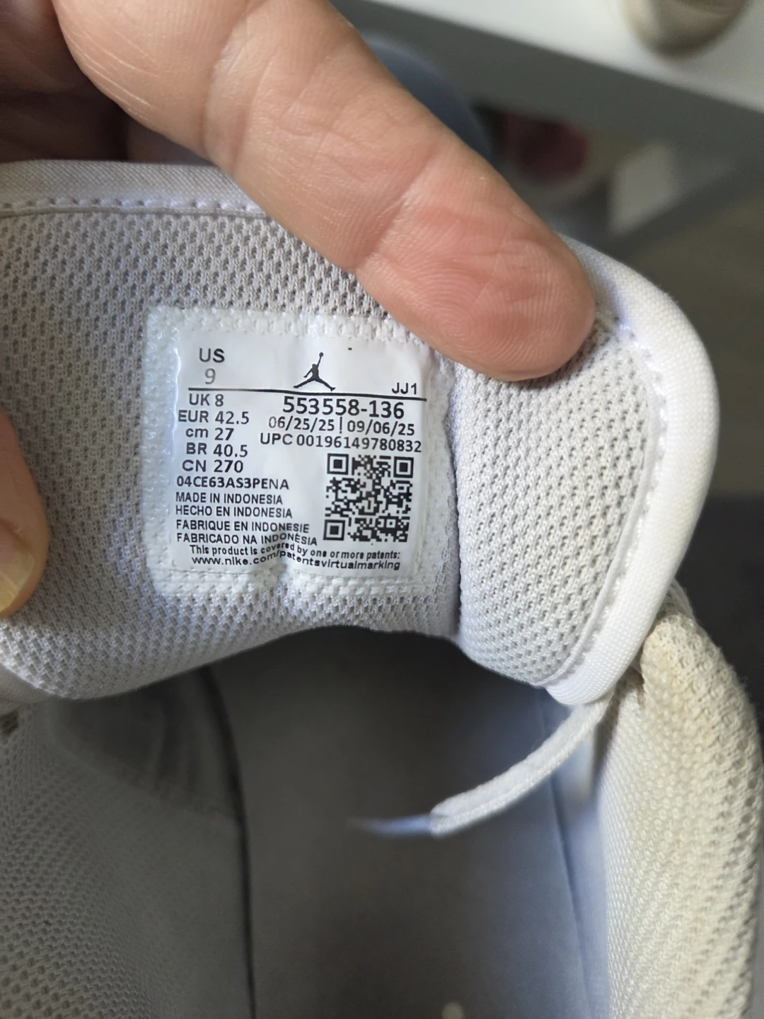 Nike Air Jordan 1 Mid White Size 9 - photo 5