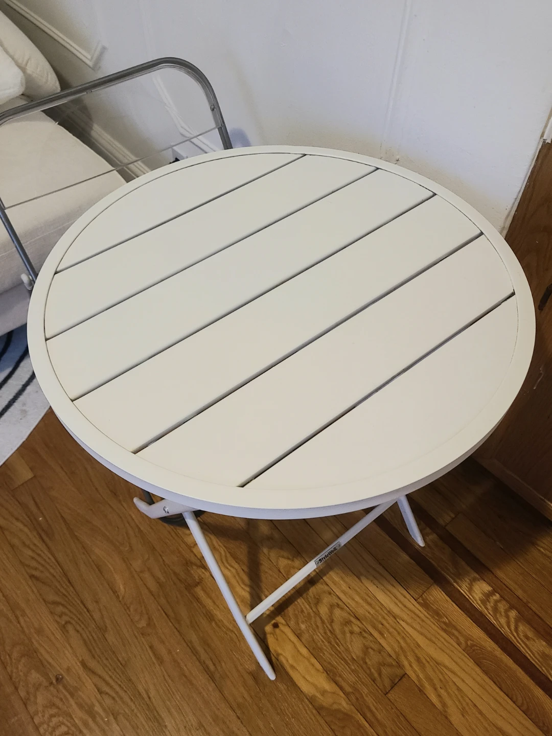 StyleWell White Folding Bistro Coffee Table