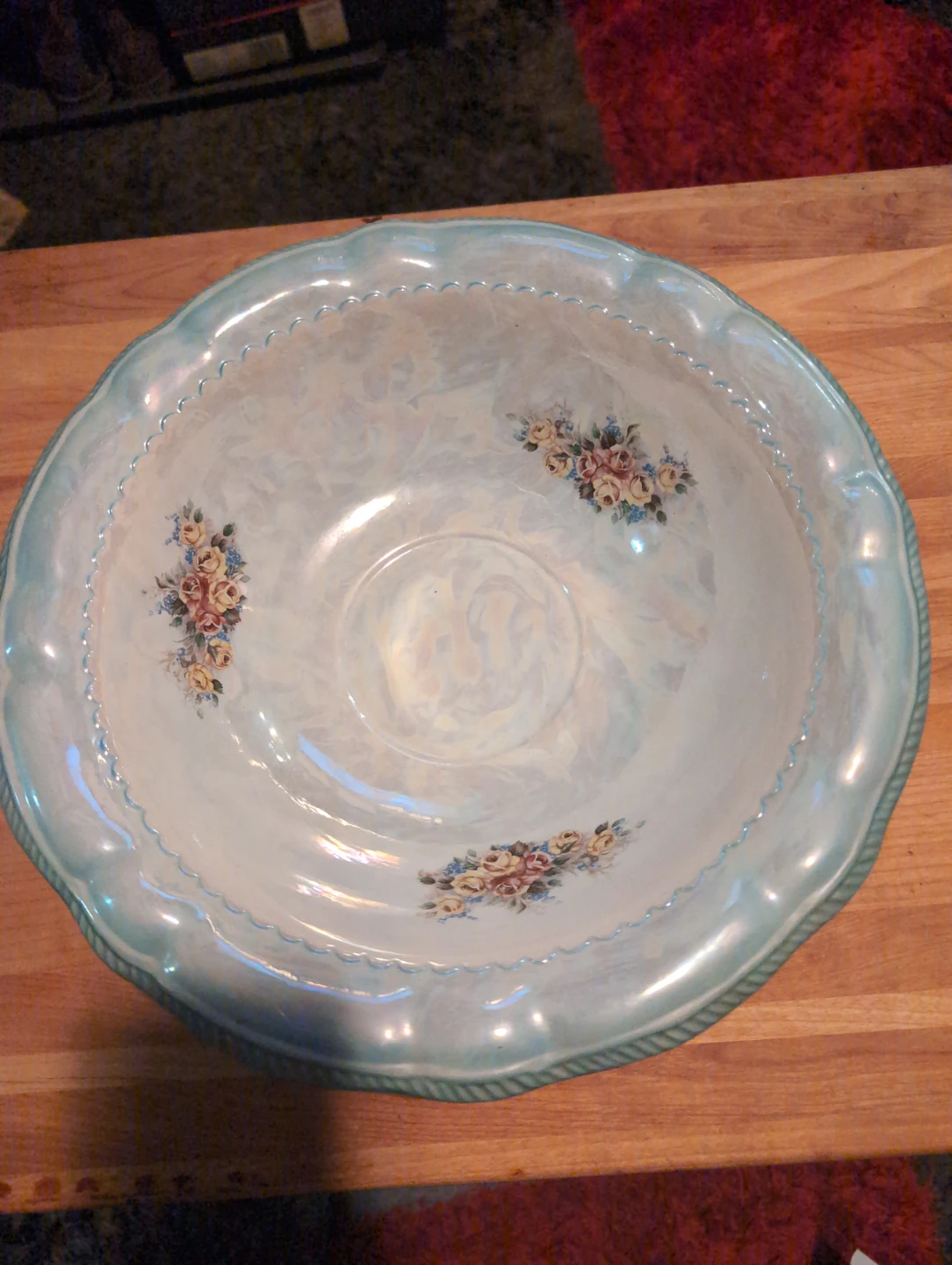 Vintage Ceramic Bowl with Floral Detail - photo 2