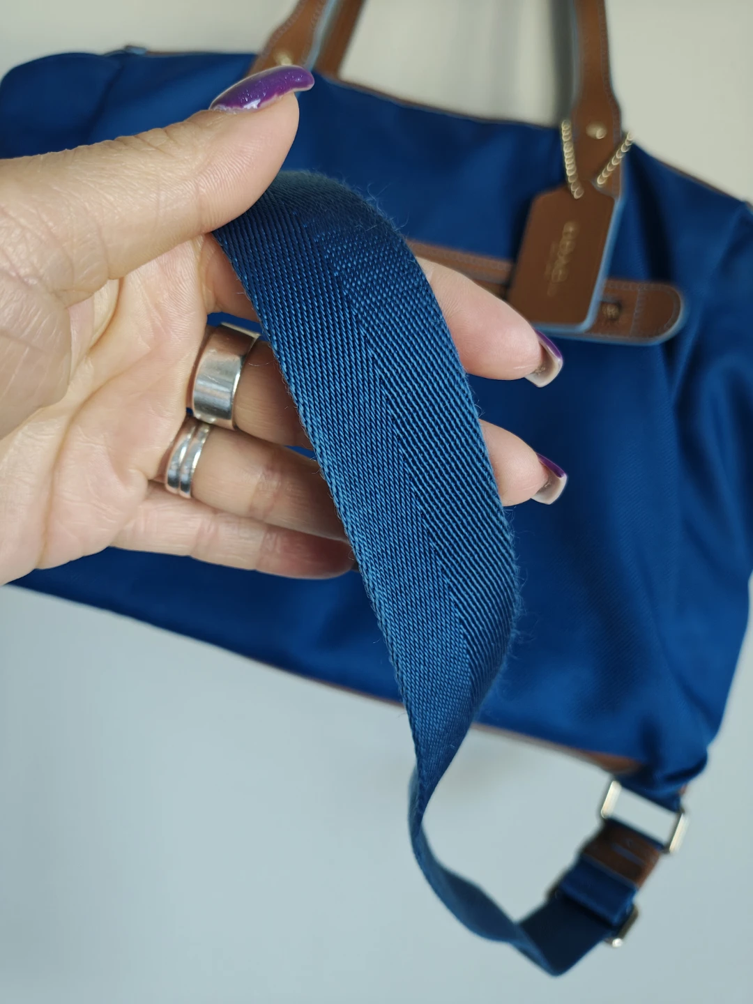 Coach Blue Nylon Crossbody Bag - photo 5