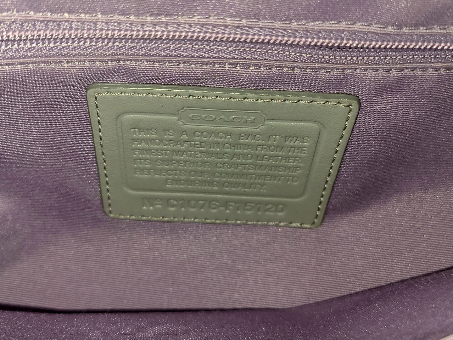 Coach Signature Grey Handbag - photo 4