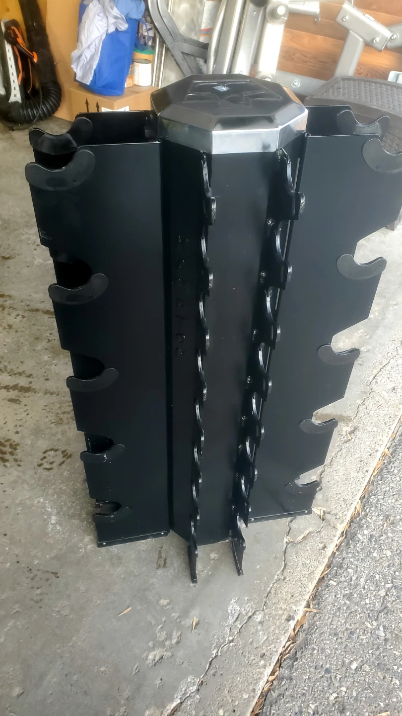 Hampton 4-Sided Vertical Dumbbell Rack (Holds 13 Pairs) - photo 2