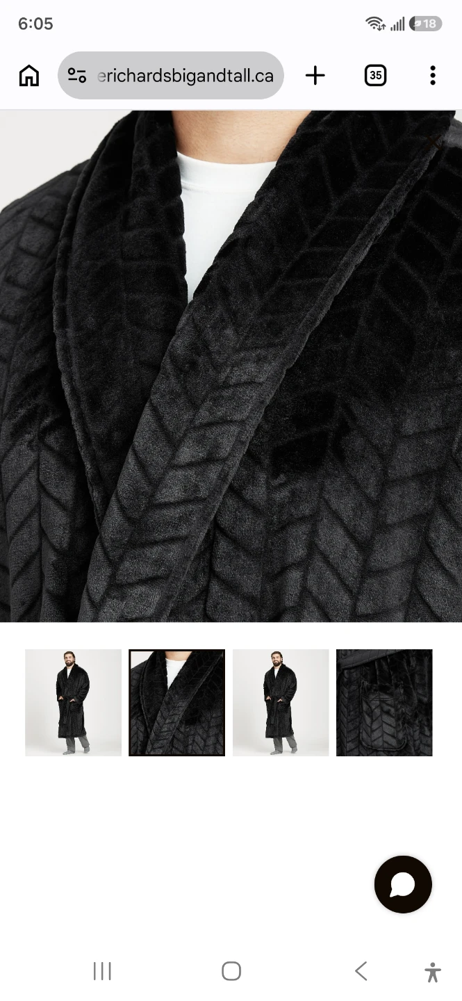 plus sizeBritches Plush Fleece Robes, black, grey, red, xl-4x - photo 2