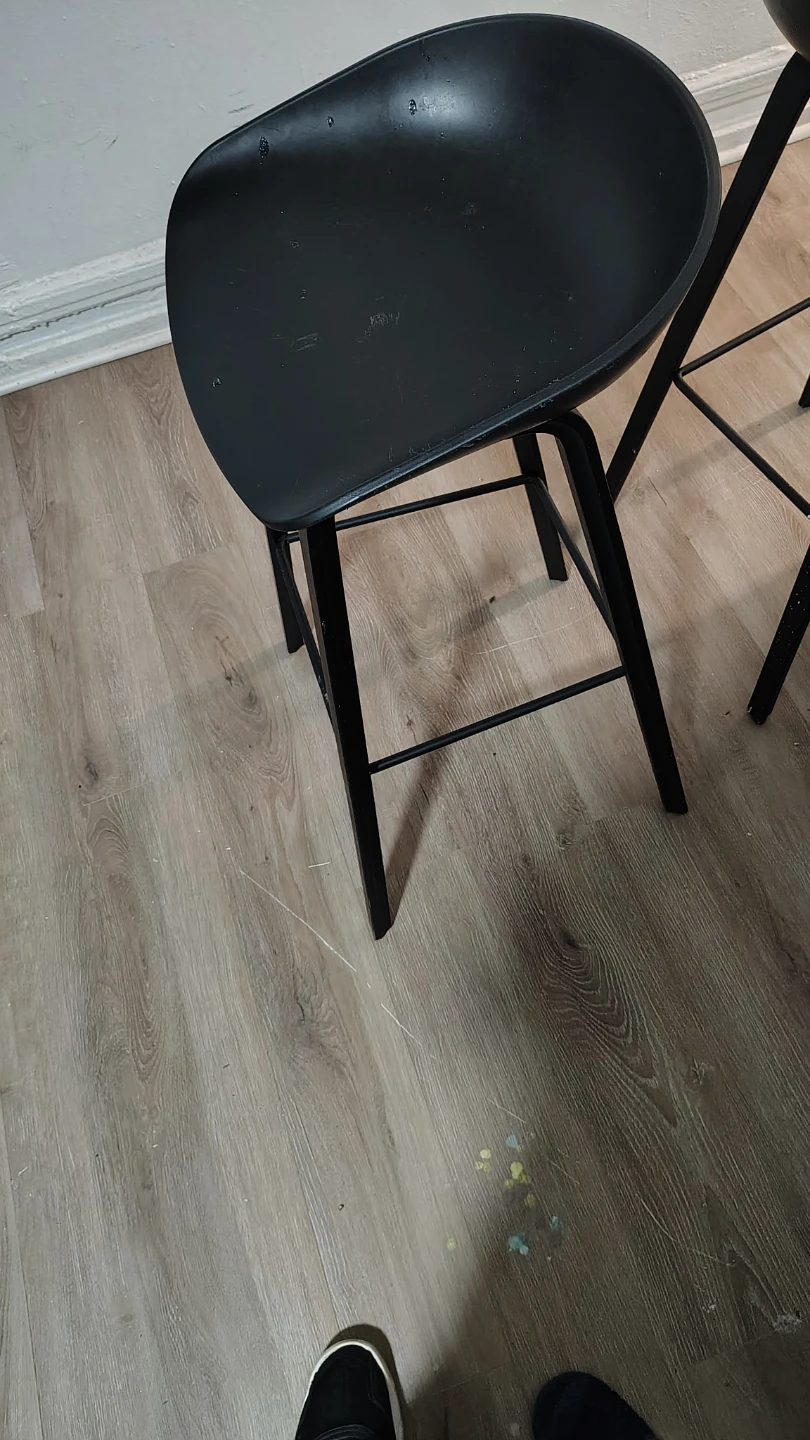 Set of 2 Black Bar Stools - photo 2