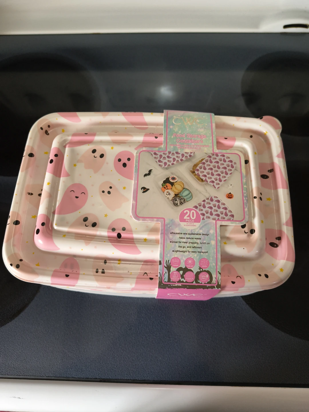 Halloween Food Storage Containers, 20 Piece Set