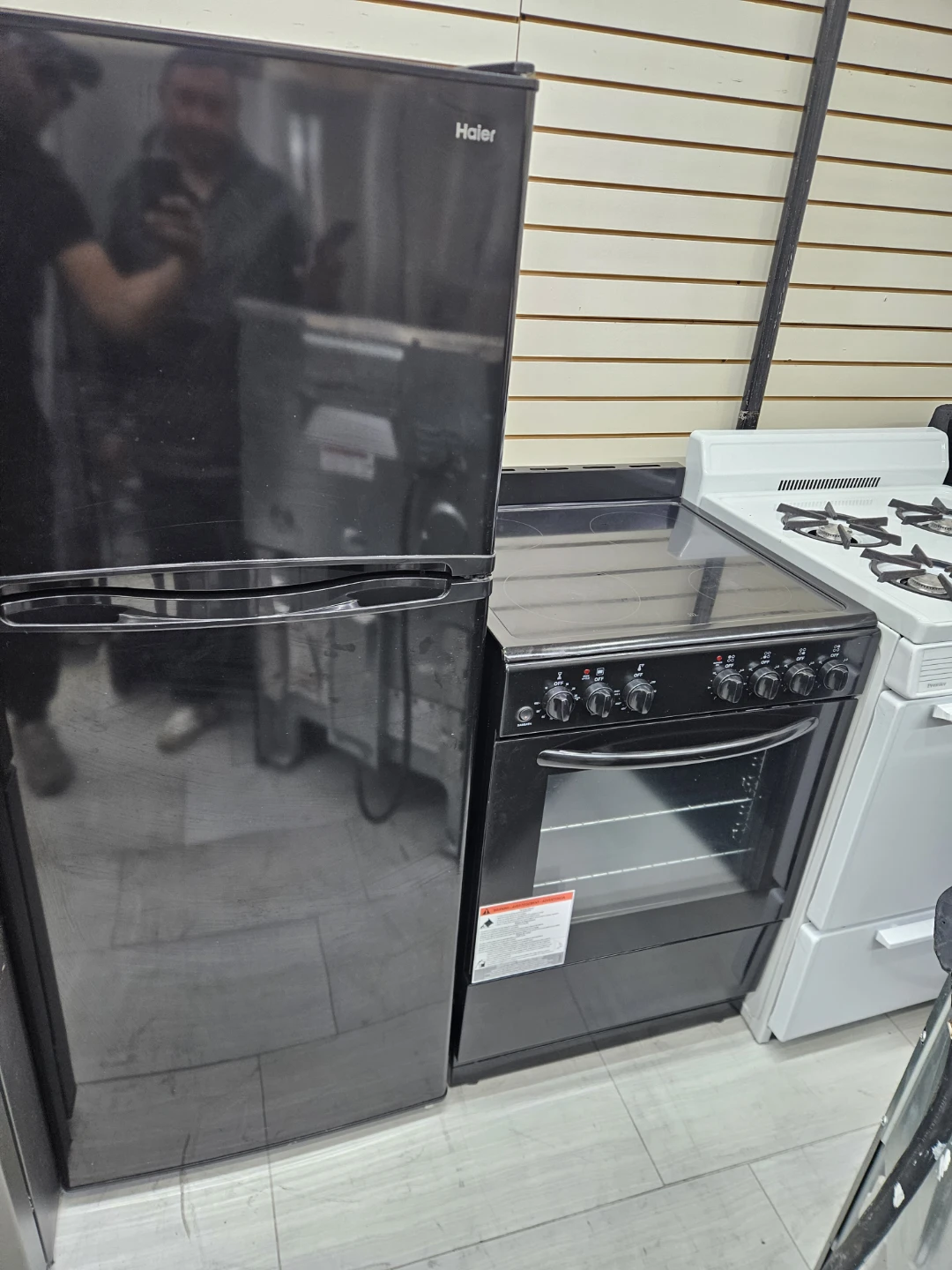 Haier Black Top-Freezer Refrigerator