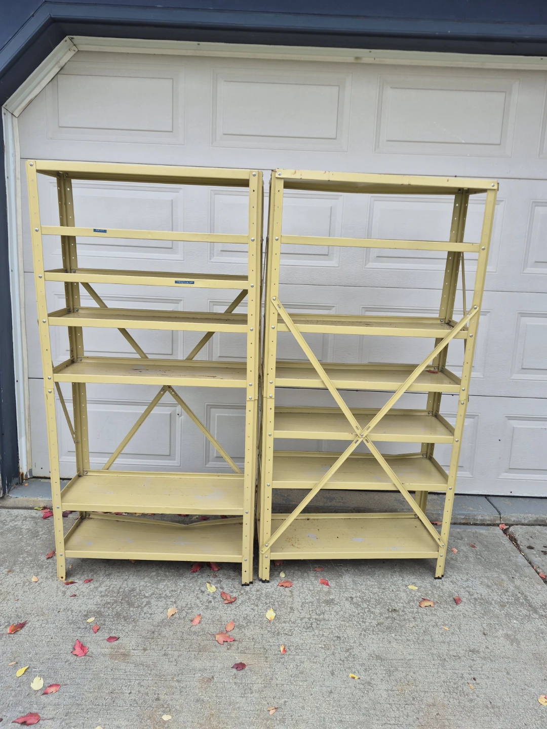 Two Metal Storage Shelving Units