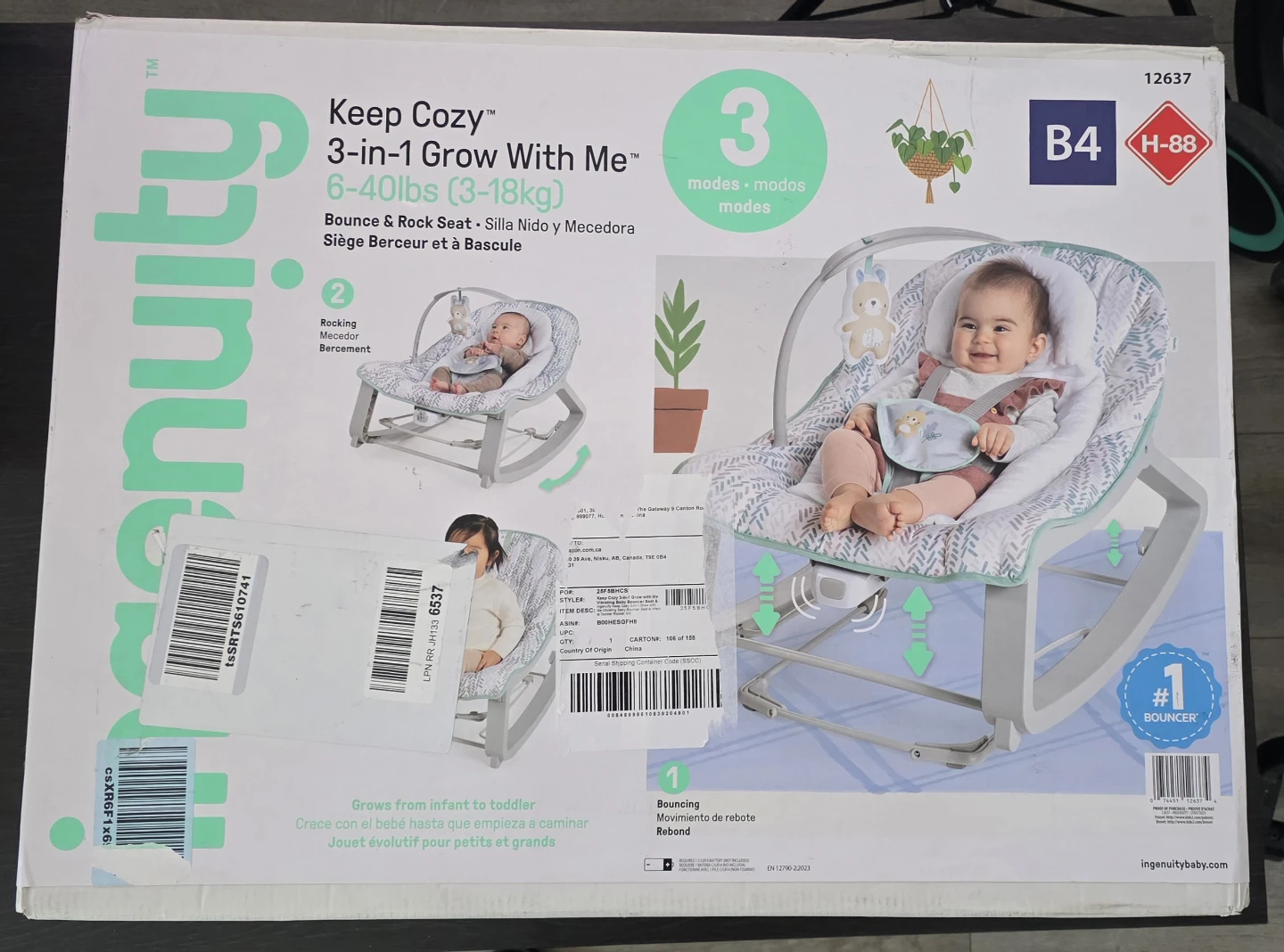 Ingenuity 3-in-1  Vibrating Baby Bouncer