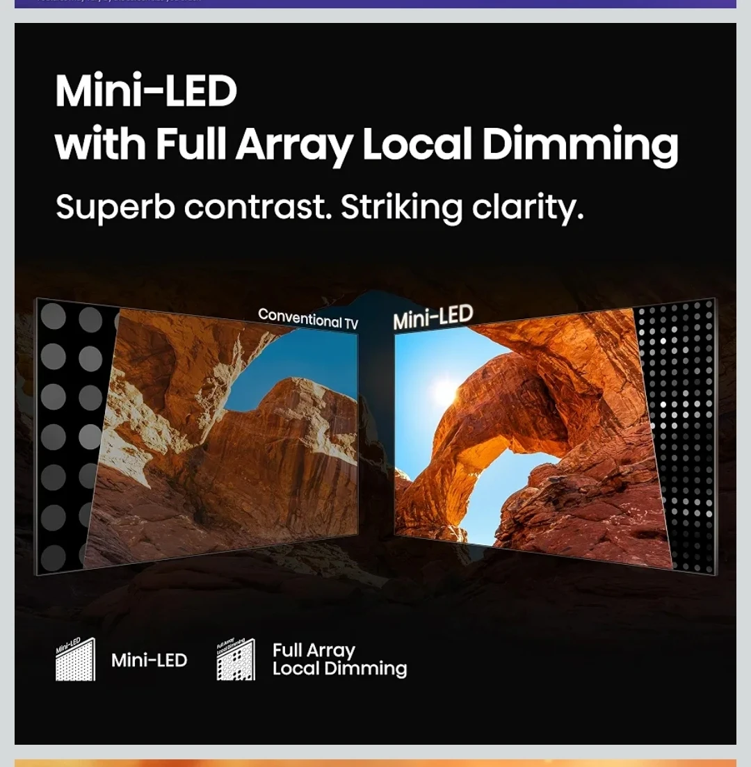 Hisense 55-inch QD7 Mini-LED Smart TV "NEW" - photo 3