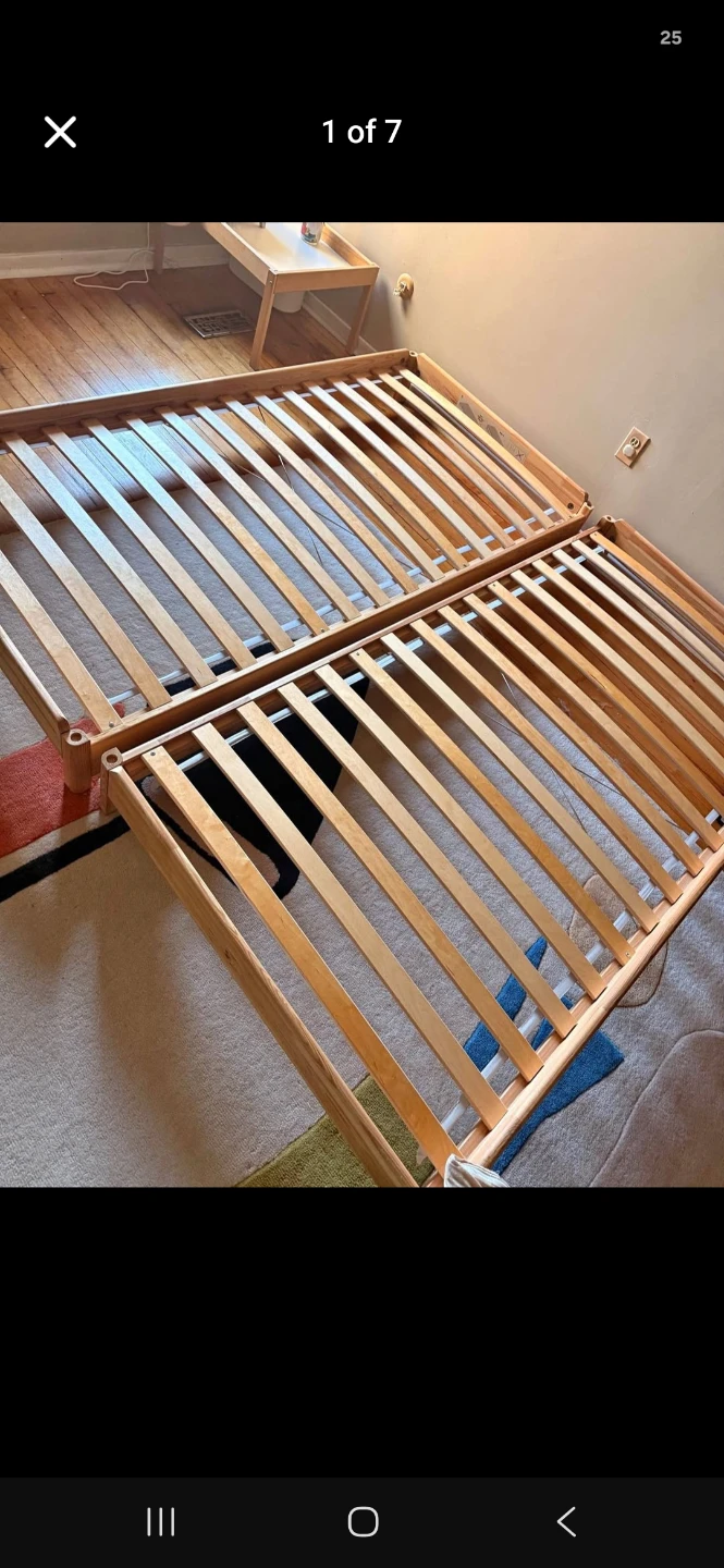 2 twin size IKEA Utåker Stackable Bed Frames - photo 4