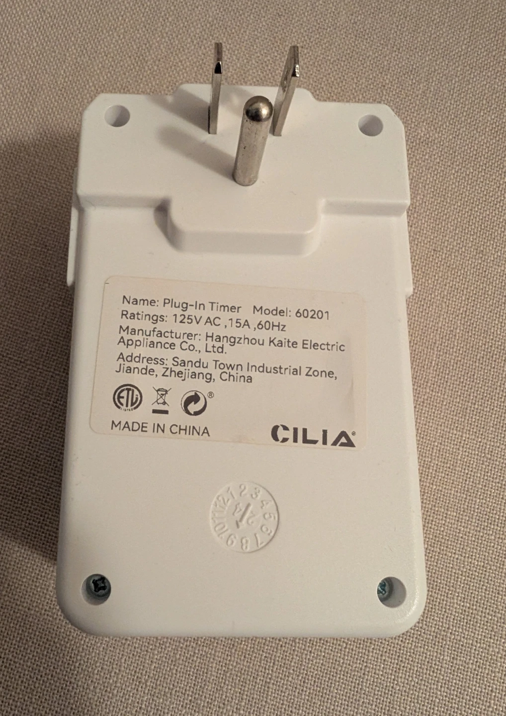 Timer - 2 Outlet - Manual Electric Outlet Timer - photo 2