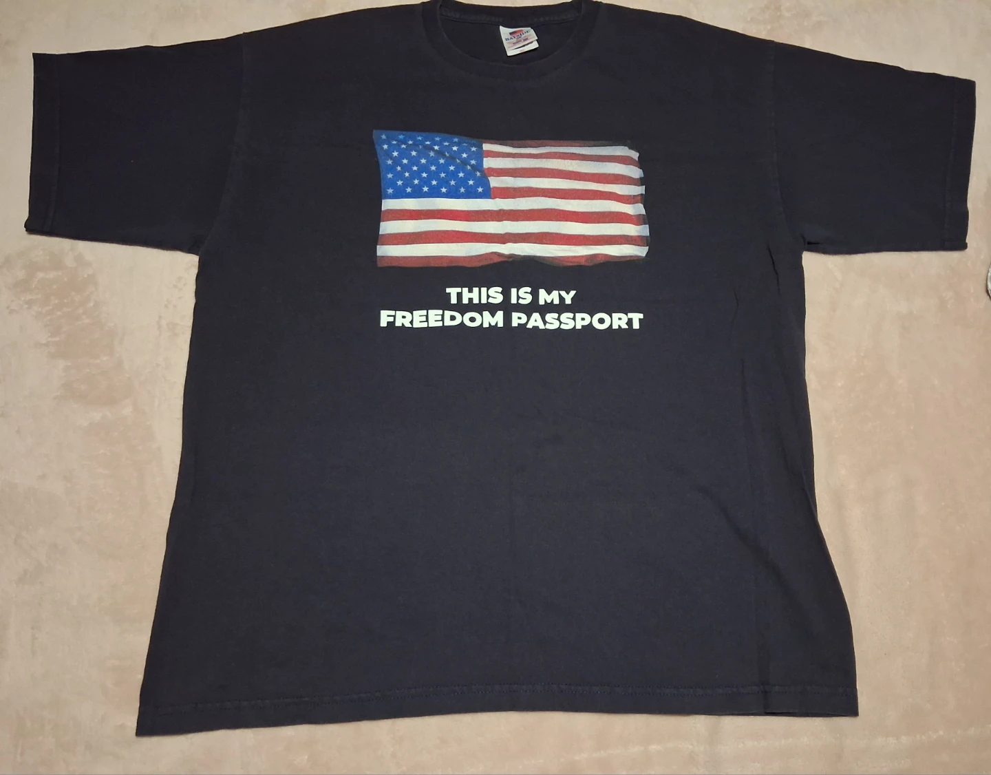U.S.A This Is My Freedom Passport T-Shirt XL
