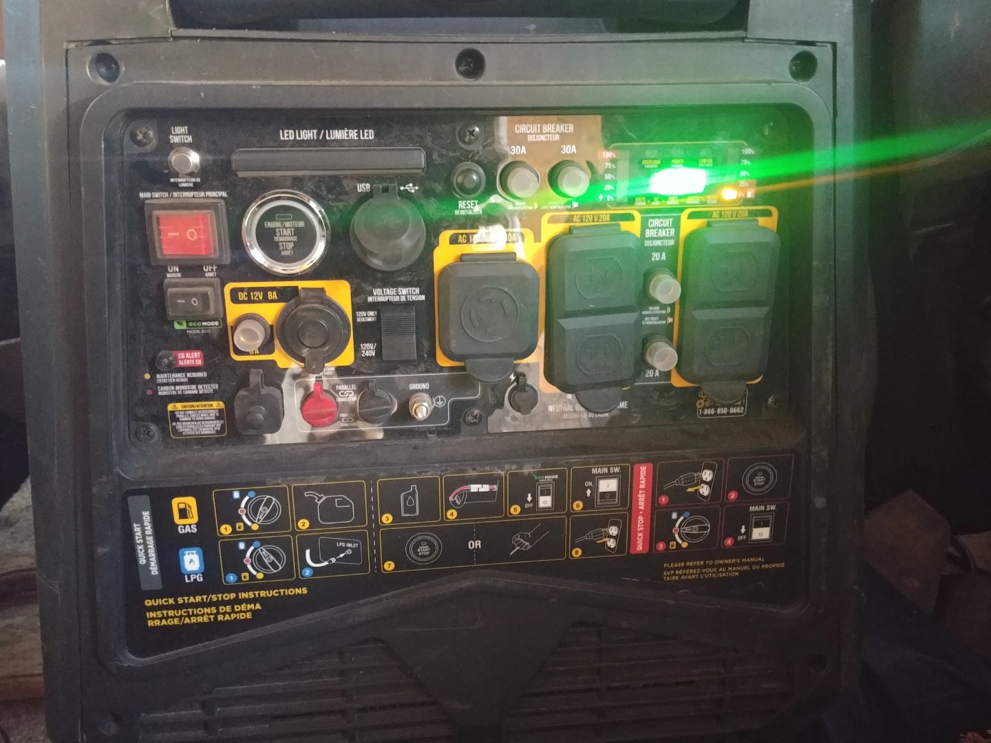 BE 7500W Dual Fuel Inverter Generator - photo 3