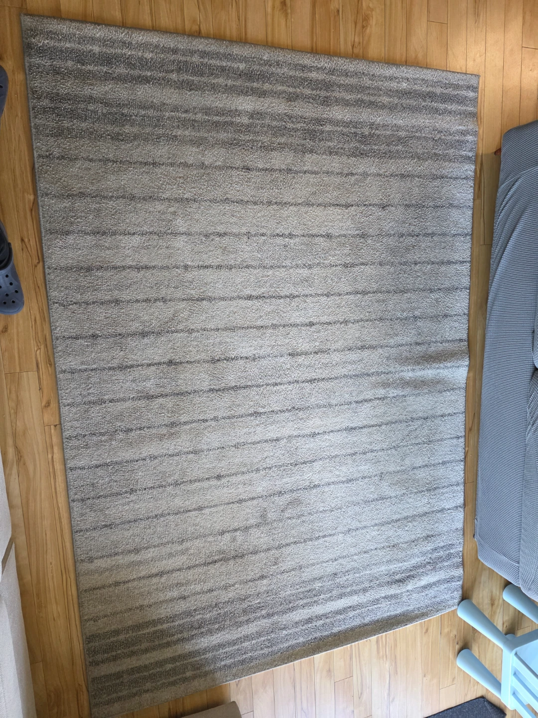 Grey Striped Area Rug - photo 2