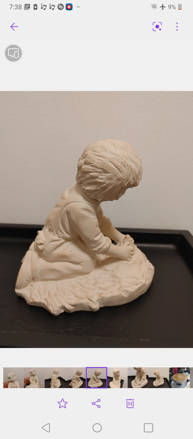 Ceramic child figurine statue - photo 4