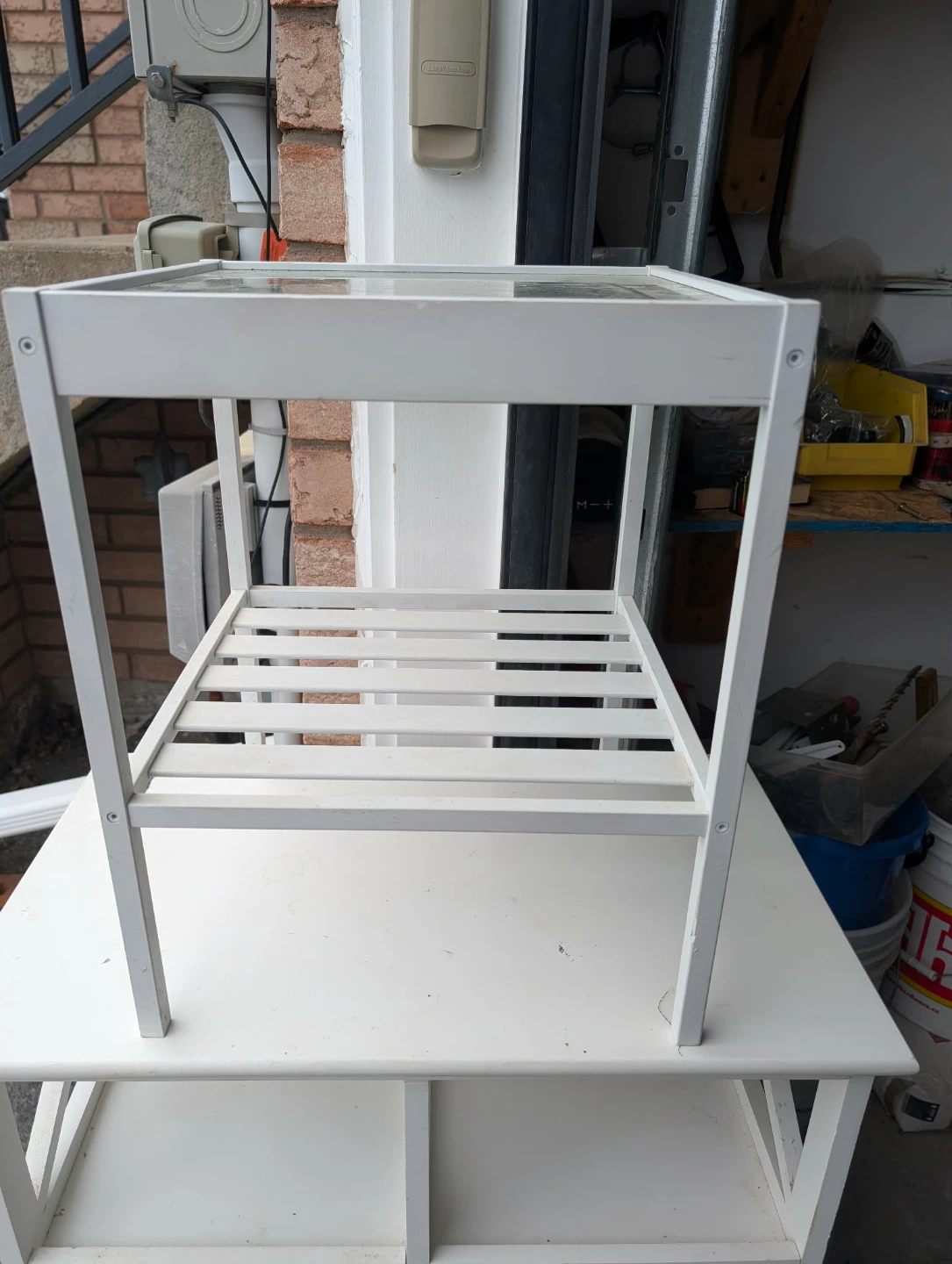 White IKEA Side Table