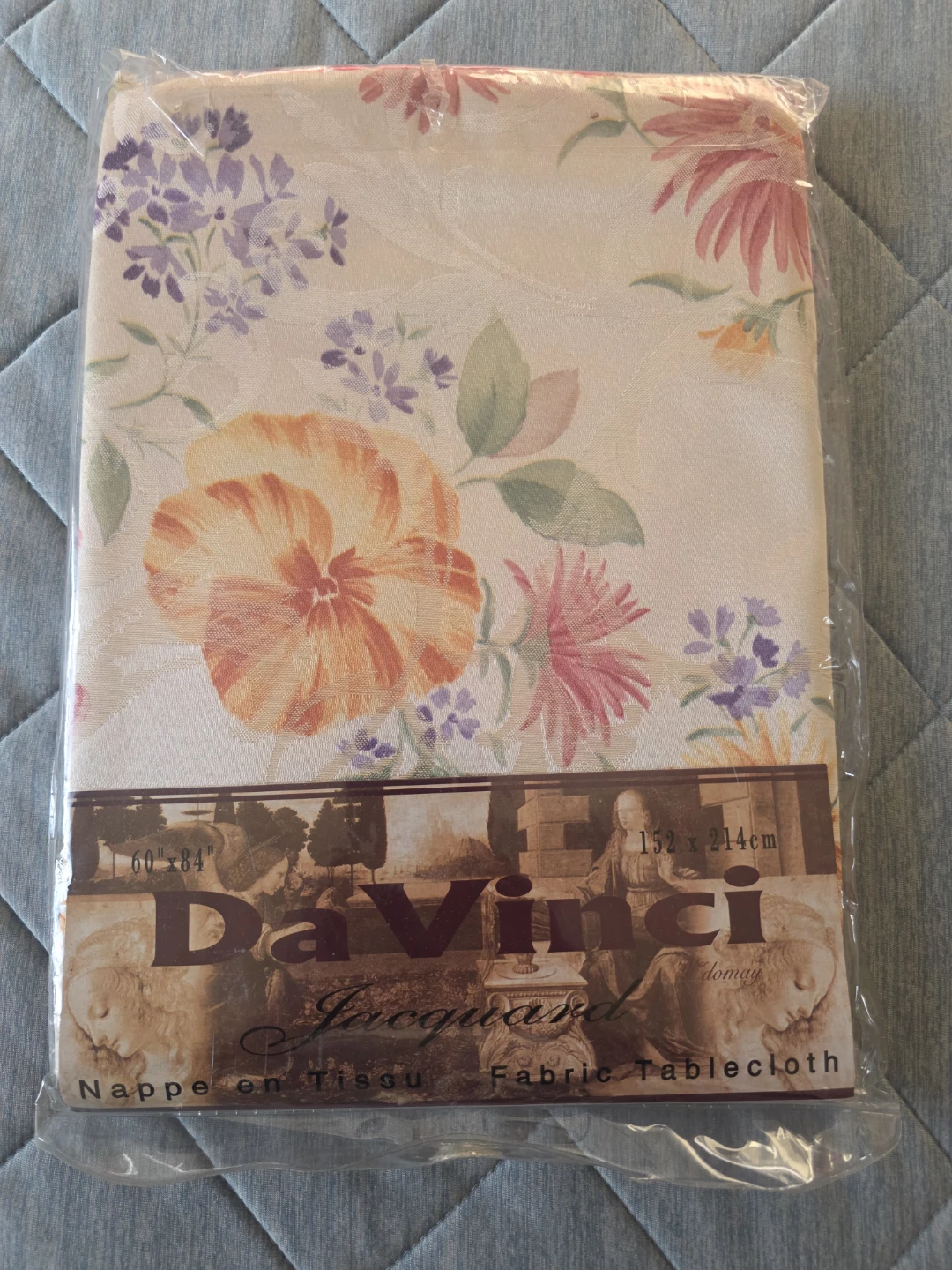 DaVinci by Domay Jacquard Fabric Tablecloth