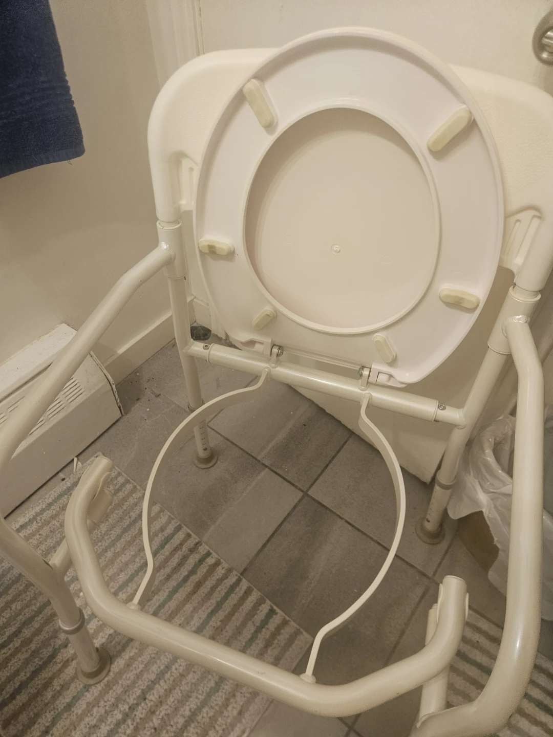 Folding Toilet Safety Rail and Commode Chair - photo 3