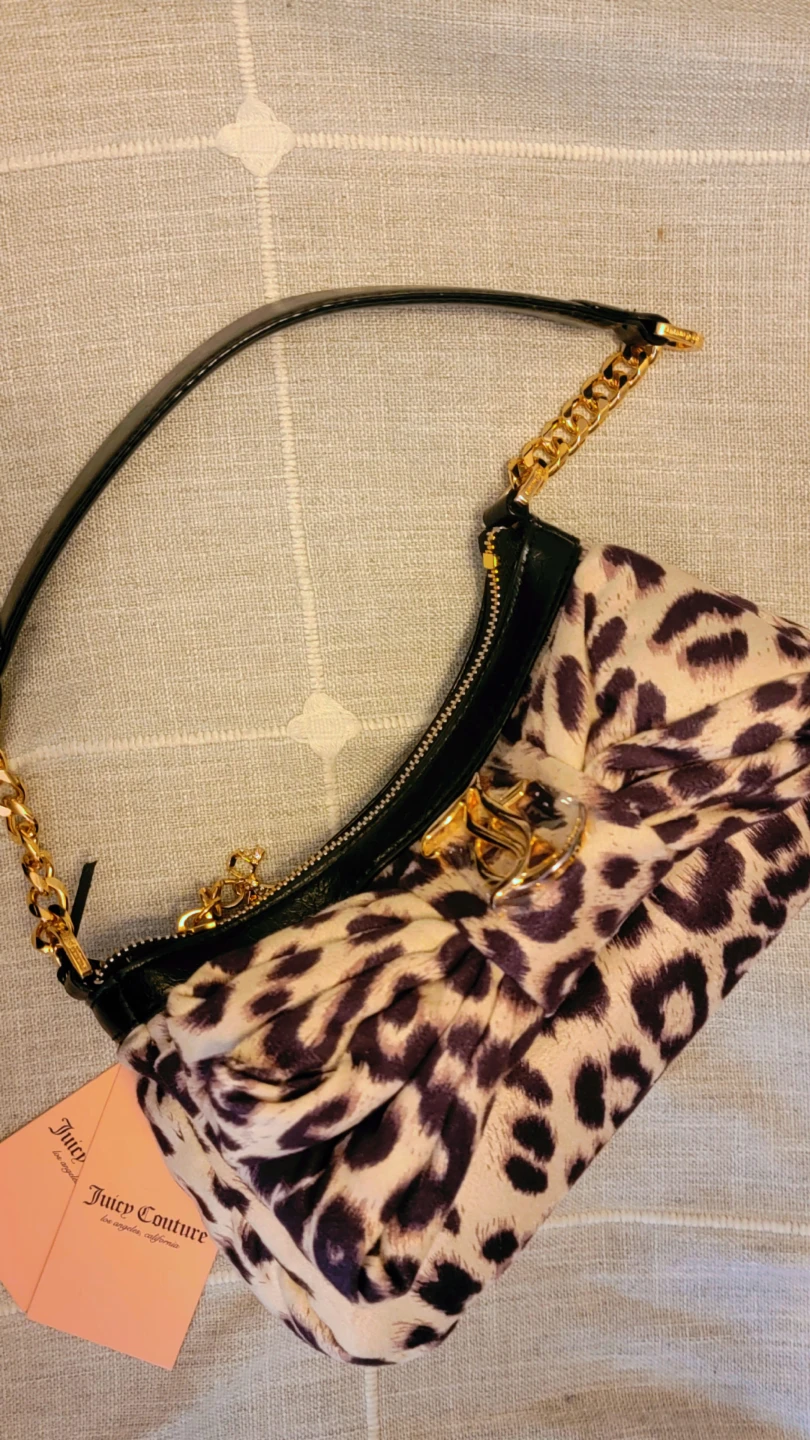 NEW Juicy Couture Leopard Print Bow Handbag - photo 2