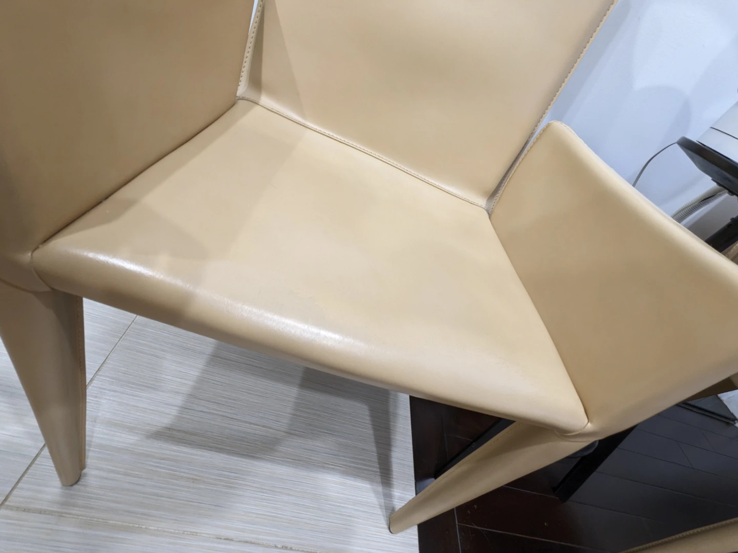 Bottega Arm Chair Set of 2 Beige - photo 4