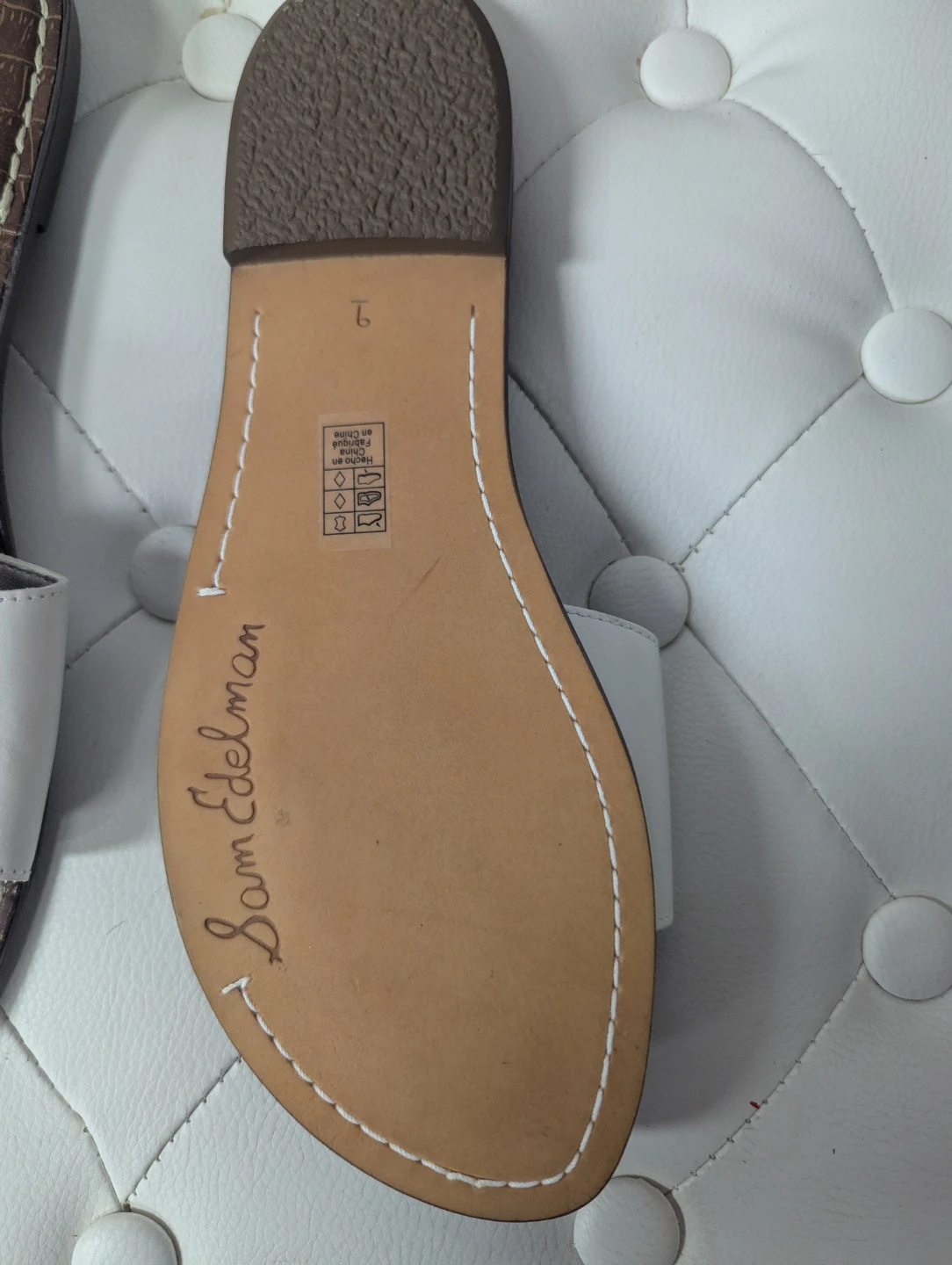 Sam Edelman White Buckle Slides - photo 5