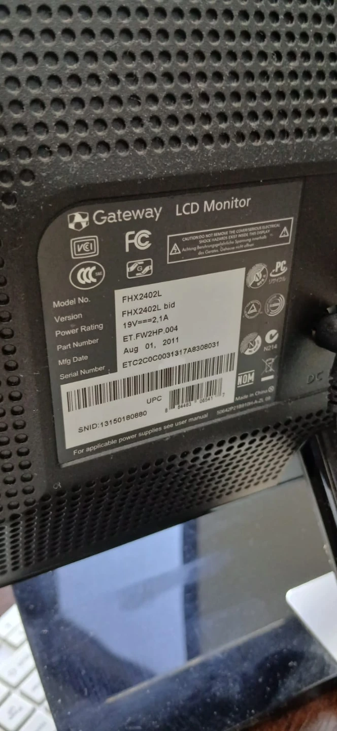 Gateway FHX2402L LCD Monitor
