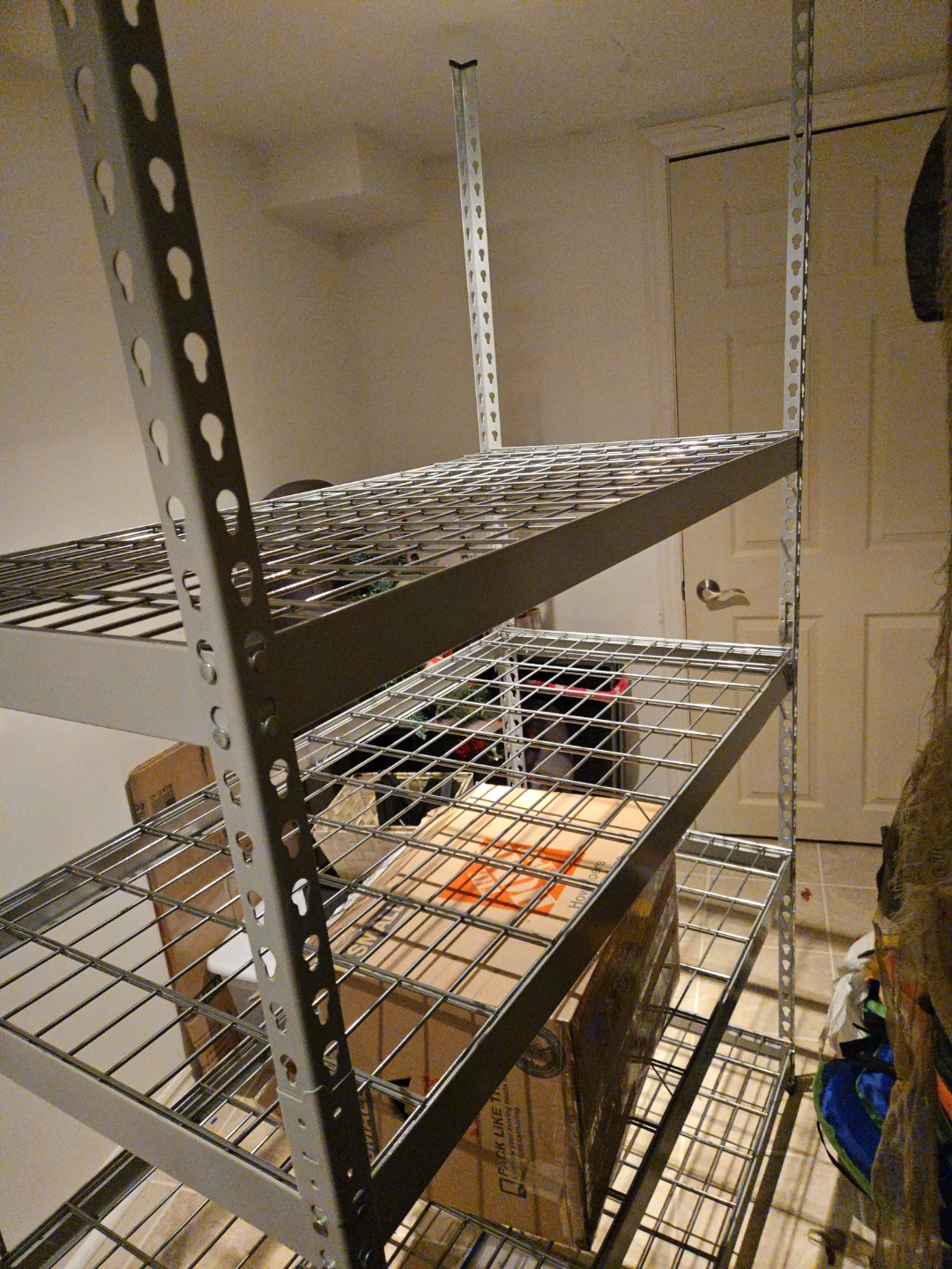 Industrial metal shelving unit - photo 2