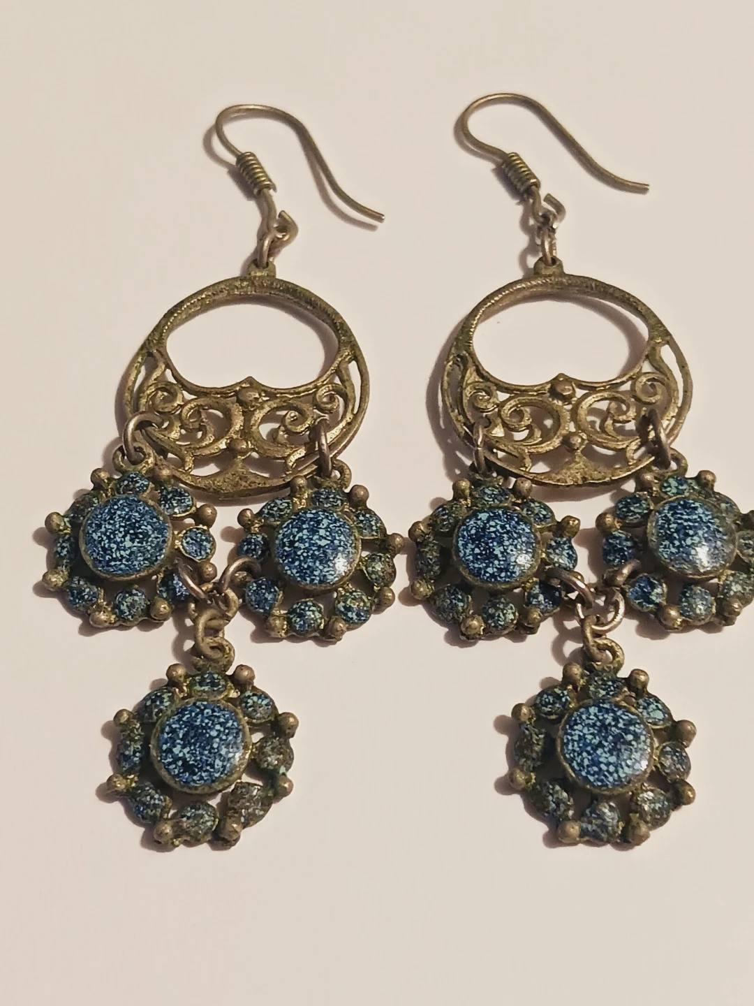 Beautiful Vintage Filigree Dangle Earrings