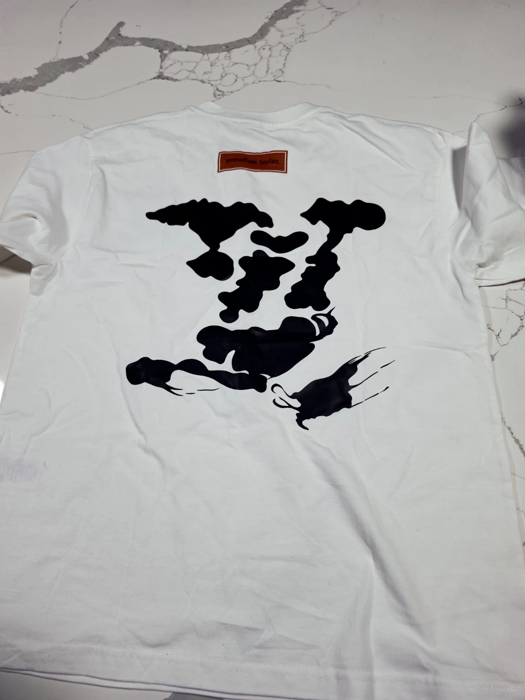 White T-Shirt with Graphic Print - photo 2