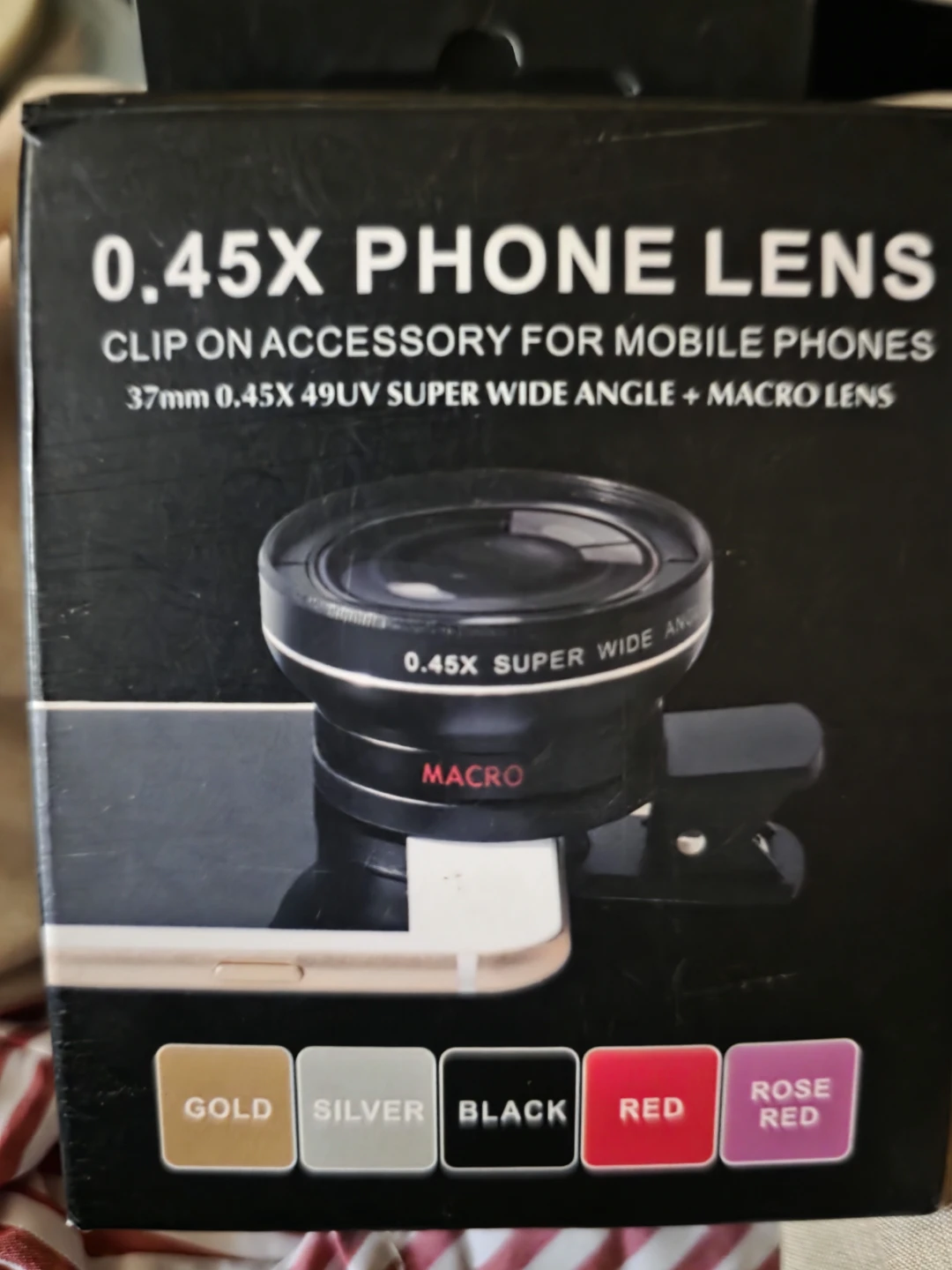 0.45X Mobile Phone Lens Clip-On Accessory - photo 2