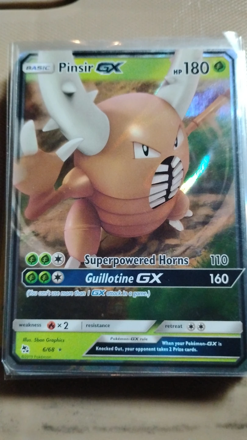 Pinsir GX Pokémon Trading Card 6/68