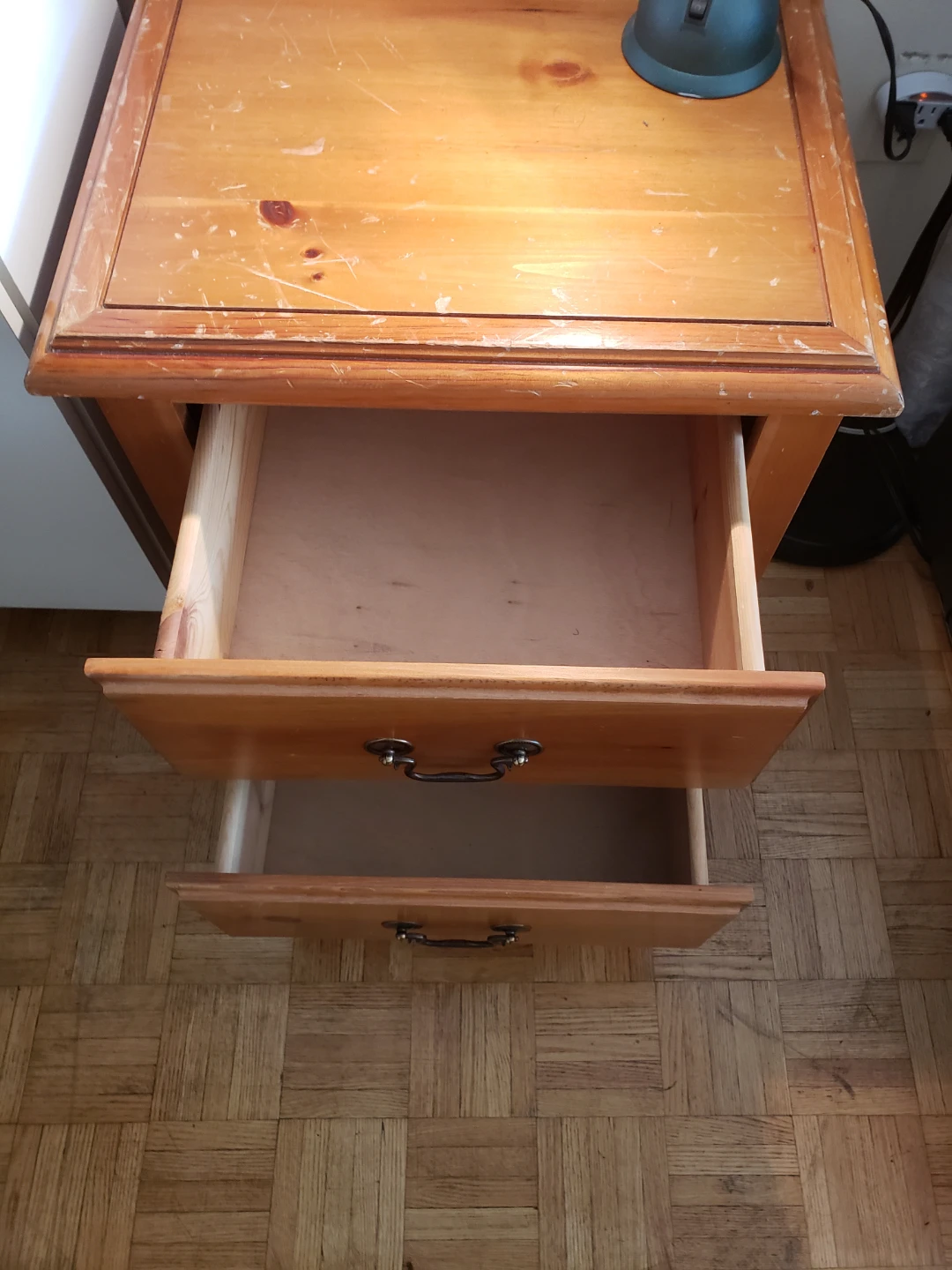 Two-Drawer Wooden Nightstand - photo 2