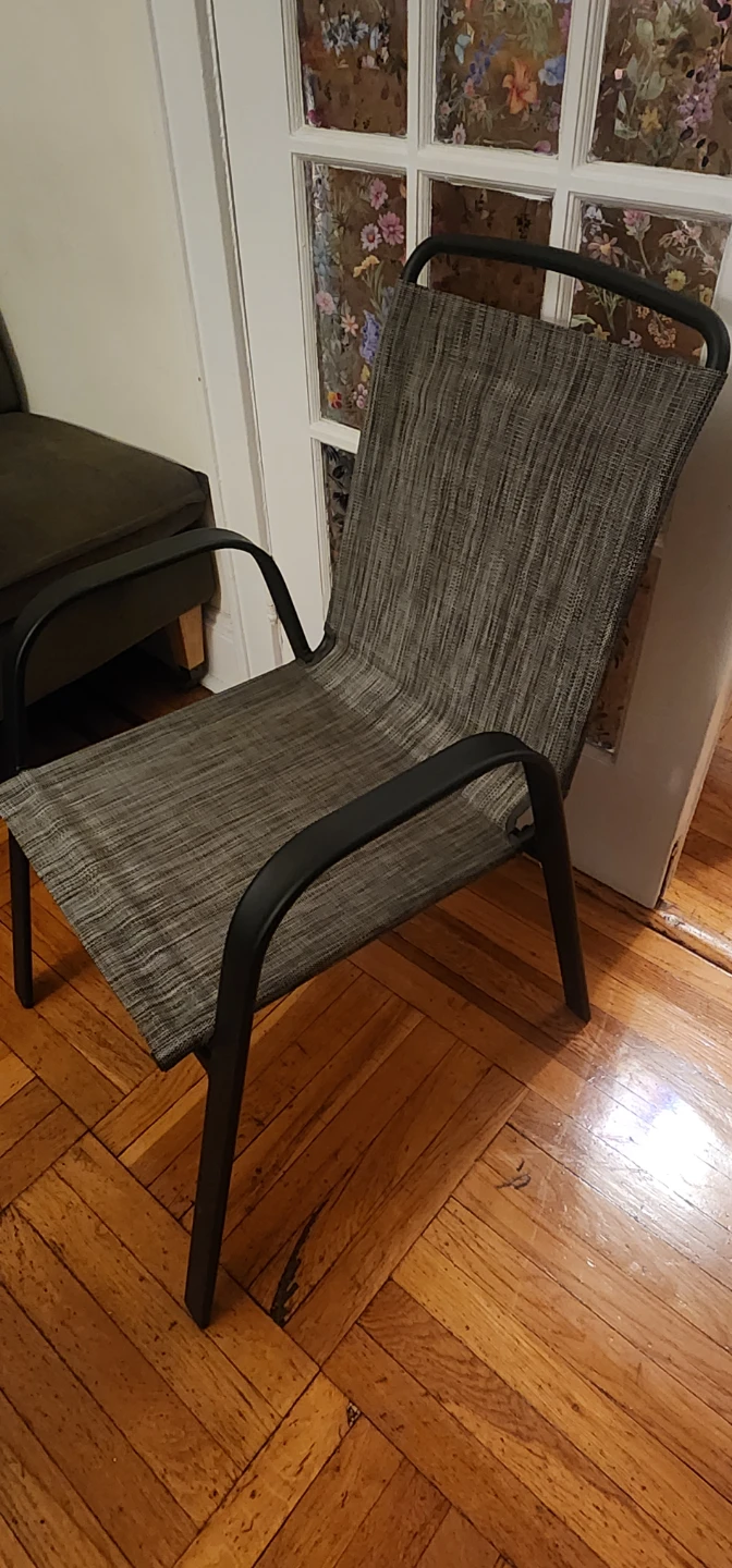 Set of 4 Stackable Patio Chairs - photo 4
