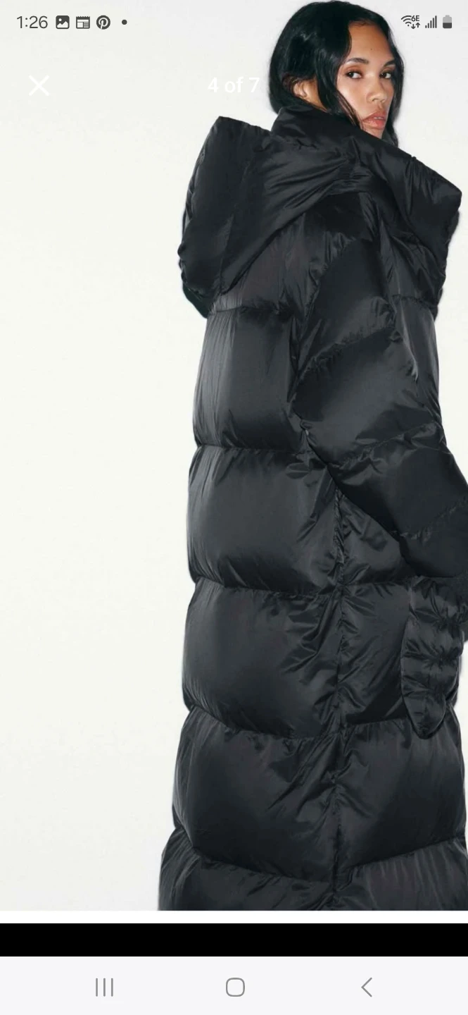 Brand new Zara long winter puffer coat, women's size XL - photo 4