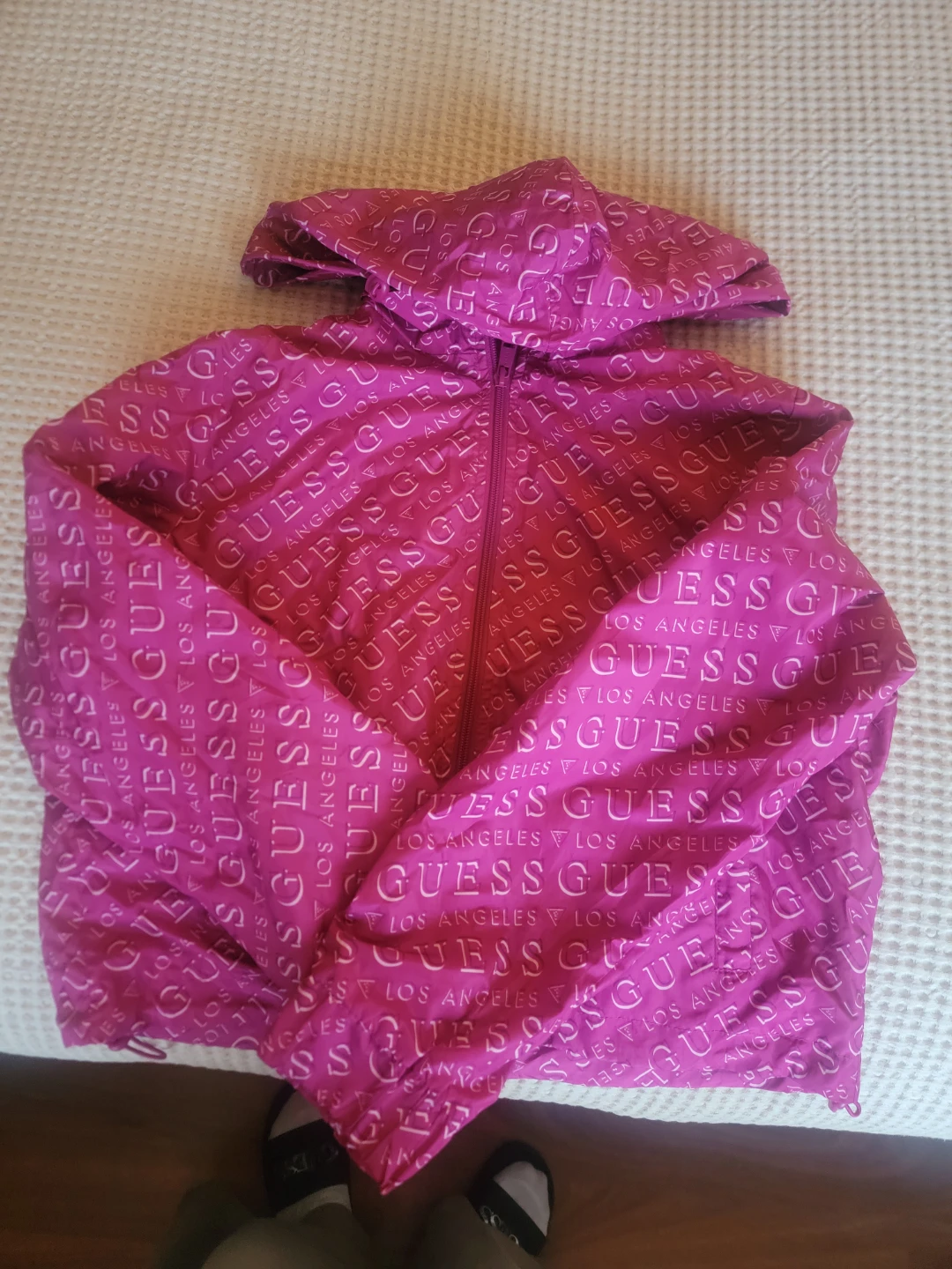 GUESS Los Angeles Pink Hooded Jacket