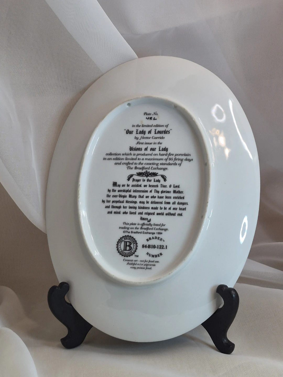 Our Lady of Lourdes Collector Plate - photo 5