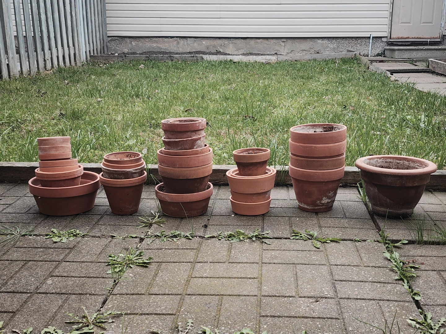 Assorted Terracotta Clay Pots Set - Plant Pots