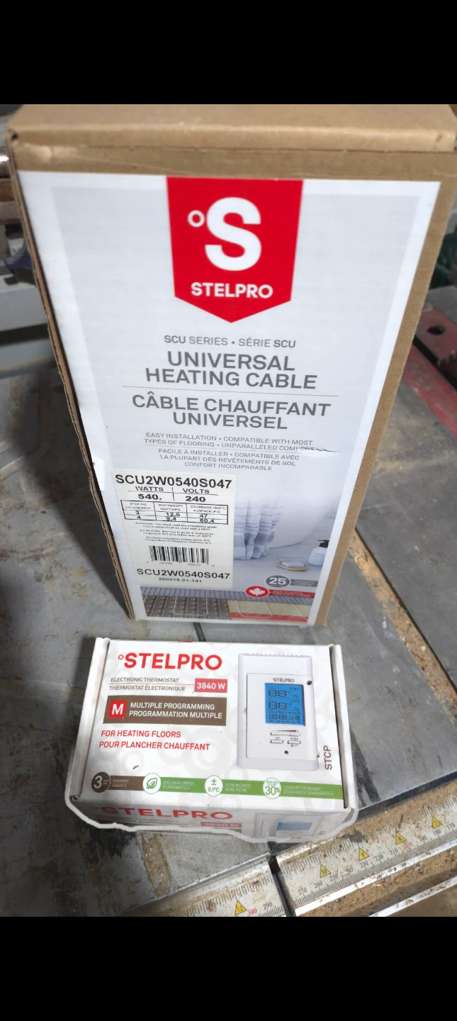 Stelpro Heating Cable and Electronic Thermostat