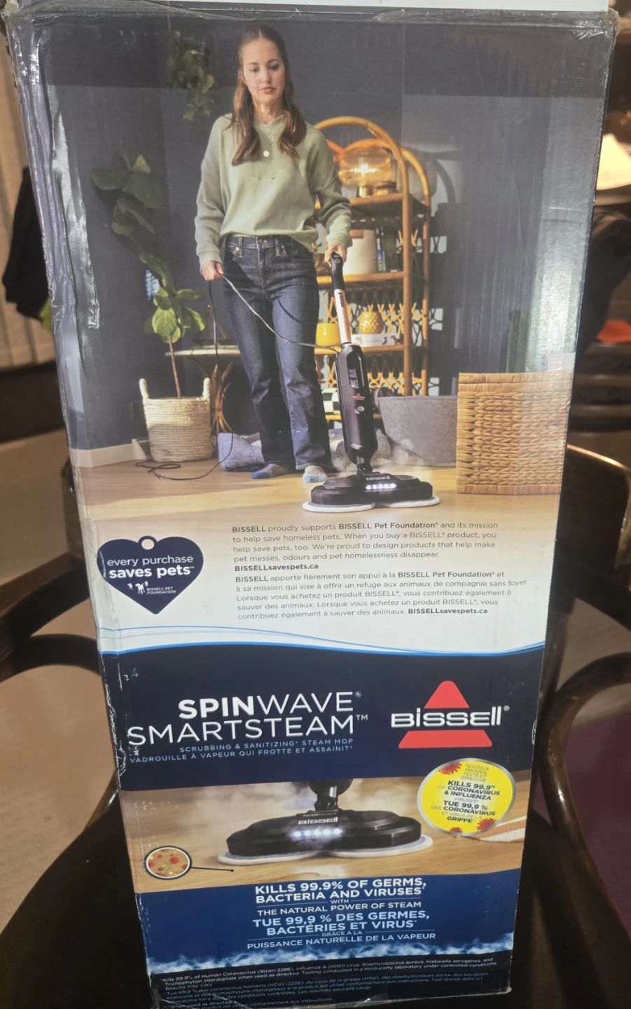 BISSELL SpinWave SmartSteam Scrubbing & Sanitizing Steam Mop. - photo 4